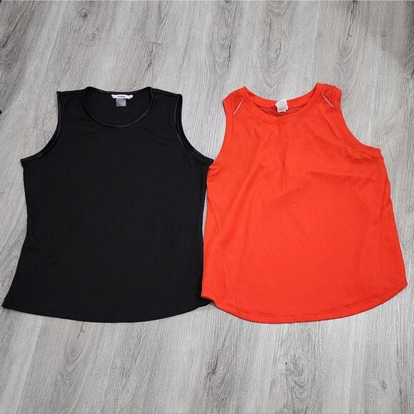 Avia Tops - AVIA & Alia black red tank‎ top lot bundle medium large new